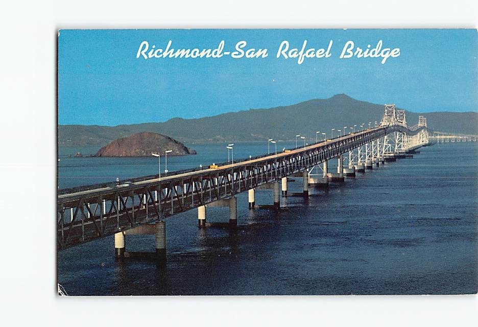Postcard Richmond San Rafael Bridge California USA