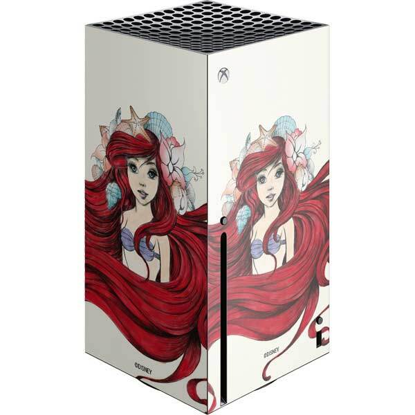 The Little Mermaid Xbox Series X Console Skin - Ariel Illustration