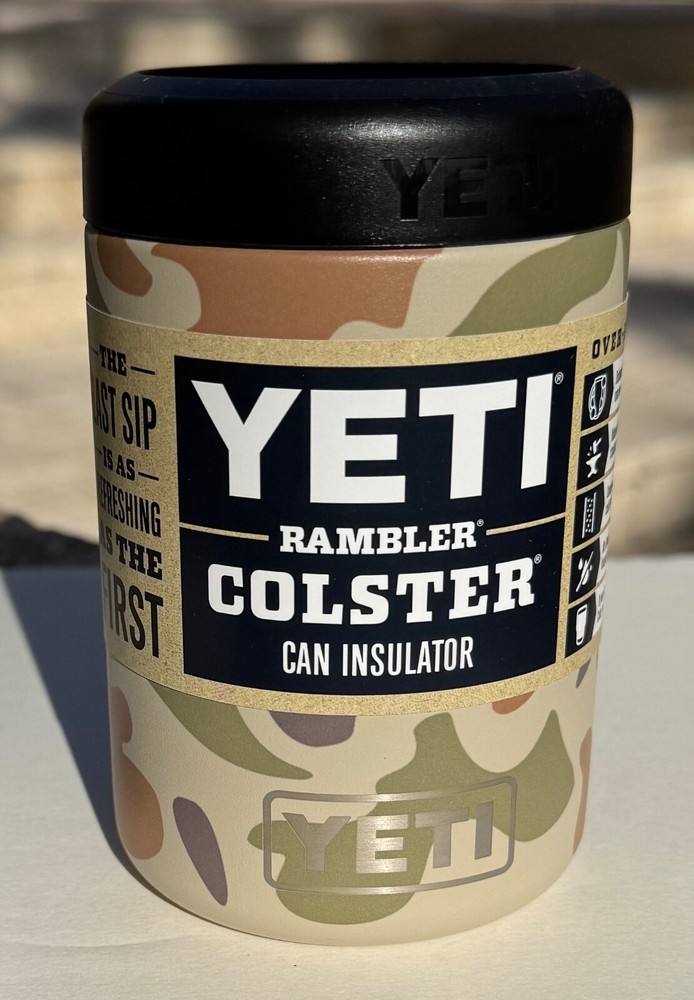 Yeti Tan Camo 12oz Rambler Colster Can Insulator