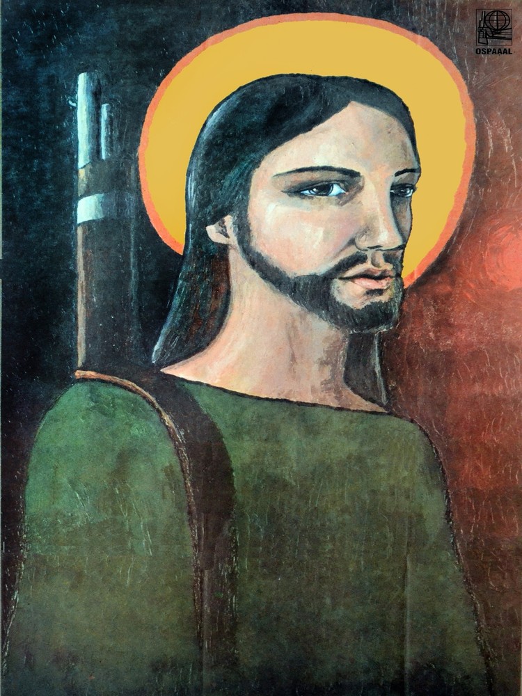4589.Political decorative Poster.Guerrilla Christ.Jesus with rifle.Resistance
