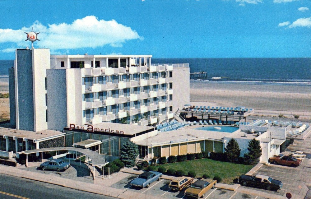 Pan American Motor Inn Wildwood Crest NJ New Jersey Postcard
