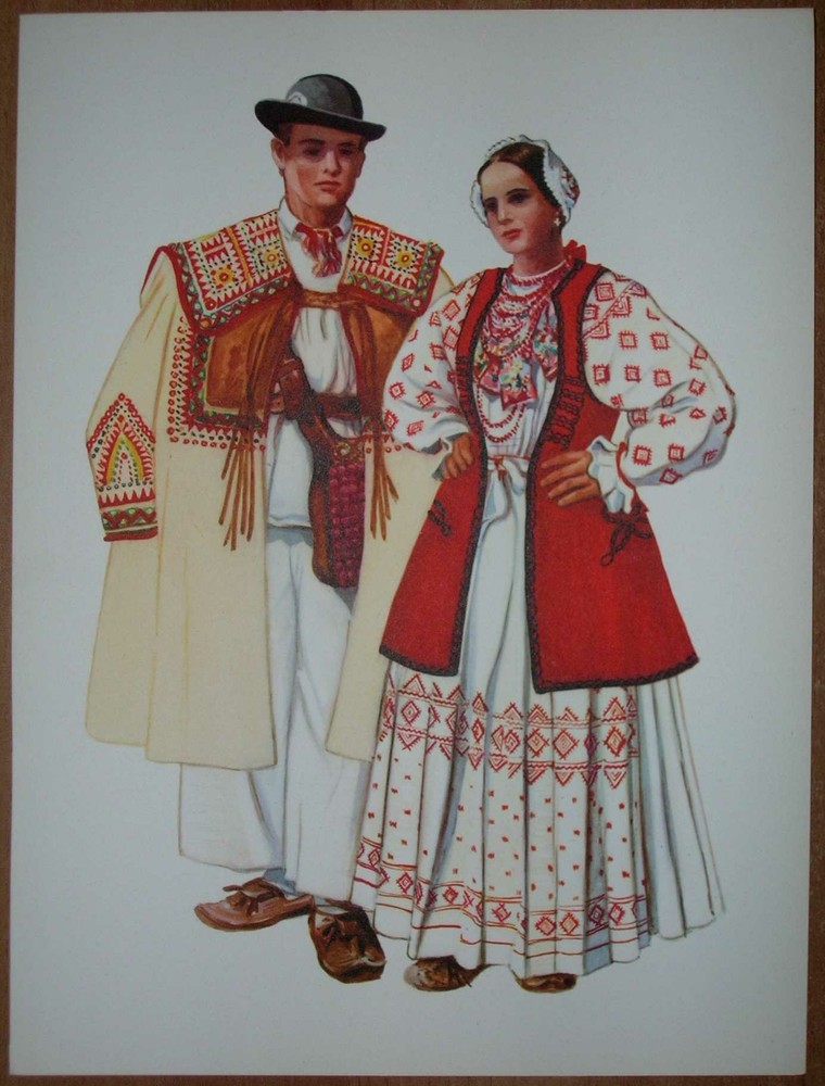 Authentic Croatia Folk Costume from Novo Cice - III/07 for Traditional Cultural Events