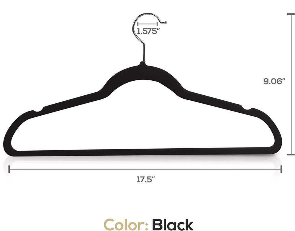 15 Pack Velvet Hangers Clothes Heavy Duty Non Slip Hangers Closet Storage New