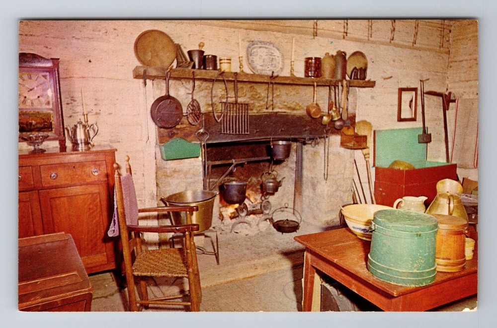 New Salem IL-Illinois, State Park, Rutledge Tavern, Antique Vintage Postcard