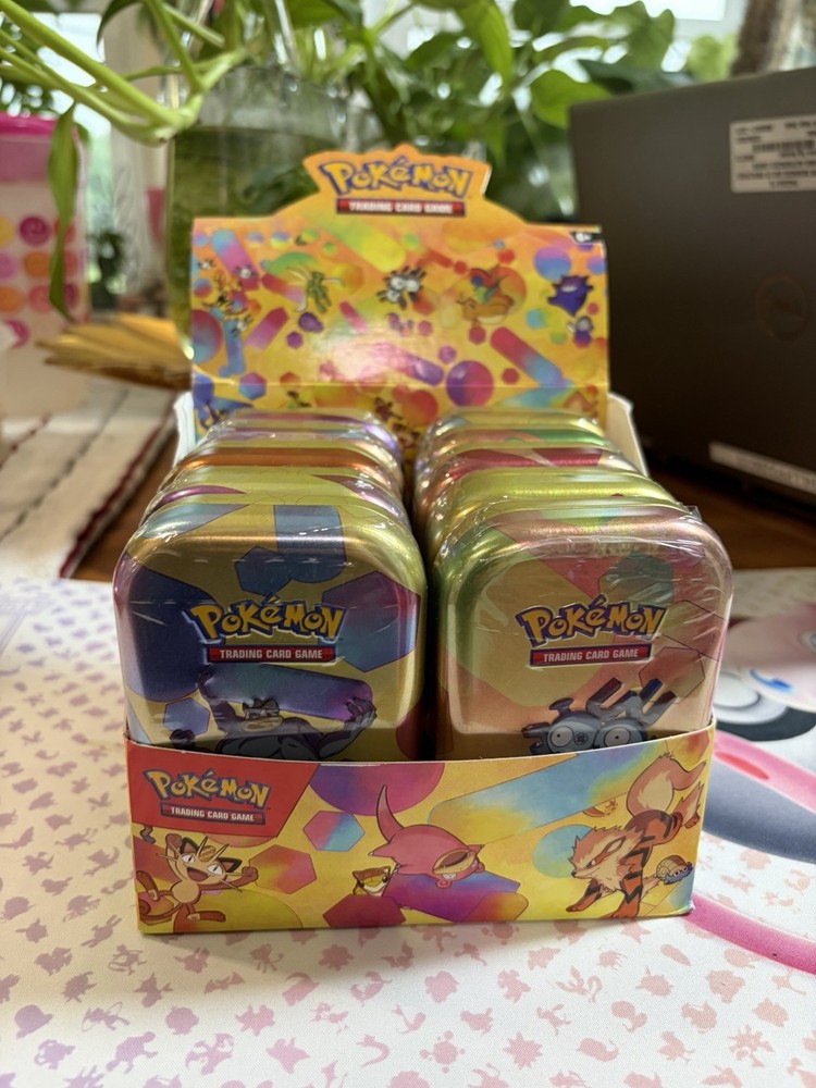 Pokemon TCG Scarlet & Violet 151 Mini Tin Display 10 Factory Sealed Tins  20 Pks