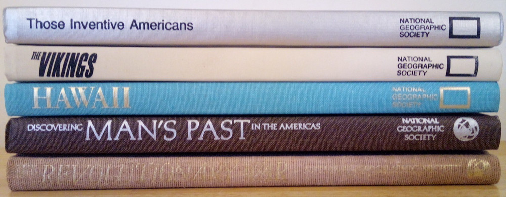 Lot of 5 National Geographic Society Books 1967-1972 HC