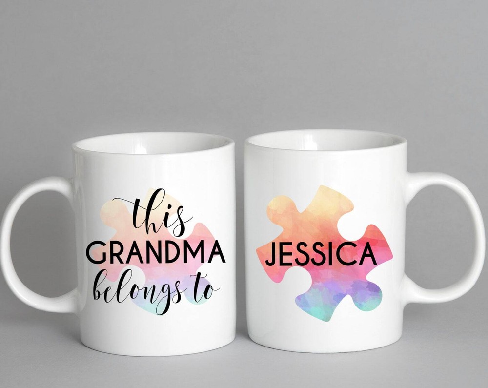 This Grandma Belongs To Mug Personalized Mug Gift For Grandma Mug Name Kids