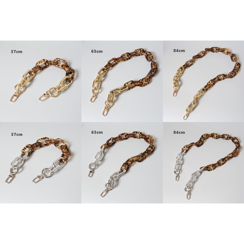 Bag Handle Chain DIY Resin Handbag Strap Shoulder Purse Detachable Replacement