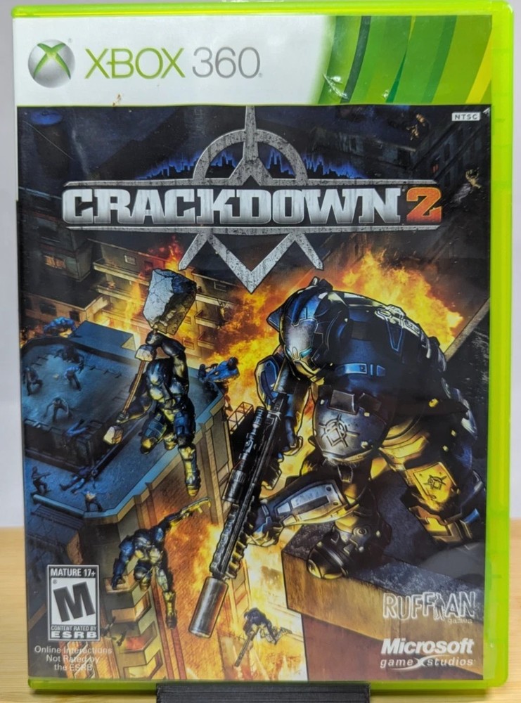 Crackdown 2 (Xbox 360, 2010) CIB Complete Tested Working