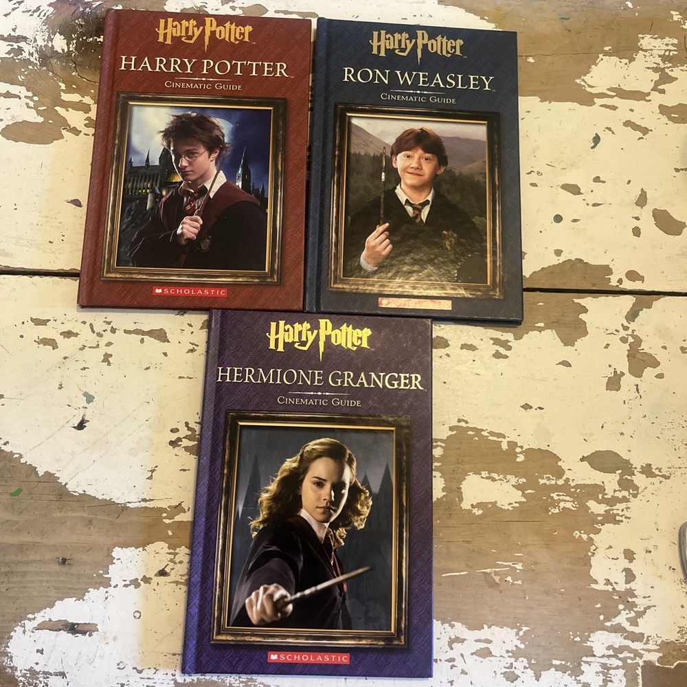 Harry Potter Cinematic Guide Collection 3 Books Harry, Hermione, & Ron New