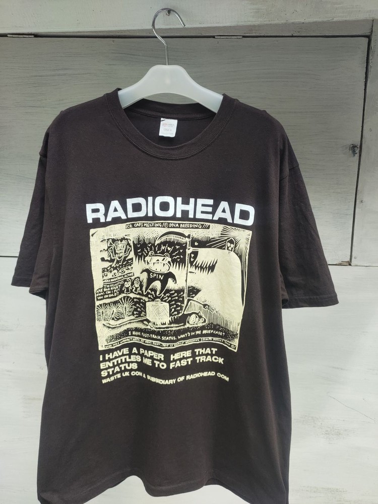 SALE Radiohead band basic style black T shirt Men Women Unisex tee