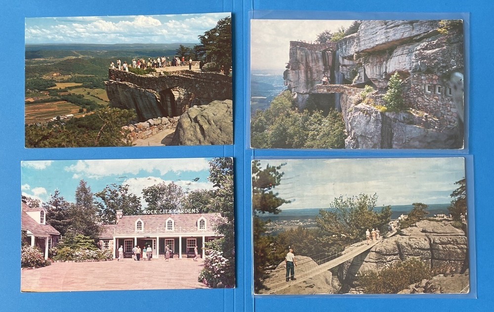 Rock City Lookout Mountain Chattanooga Tennessee Postcard lot of 4