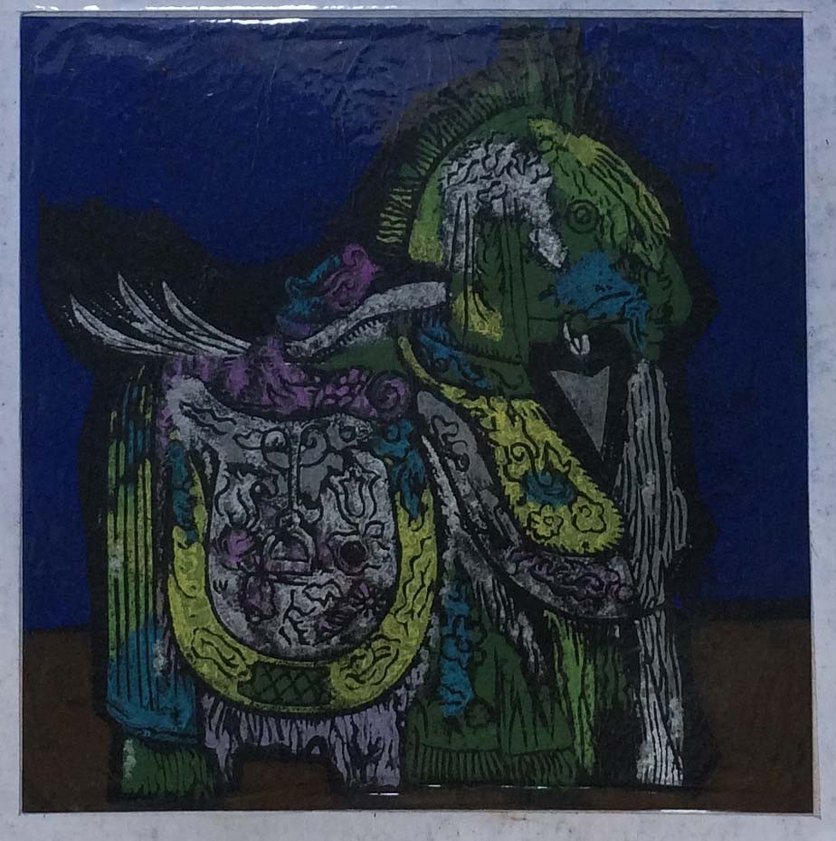 Lien Nguyen Abstract Vietnamese  horse graphic Painting Art In Heart Hanoian-image