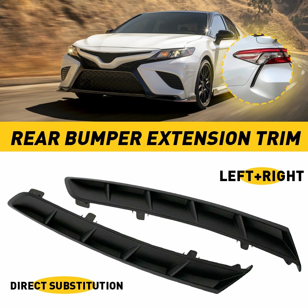 Pair of Rear Bumper Molding Trim for Toyota 2018-2021 Camry Extension LH&RH
