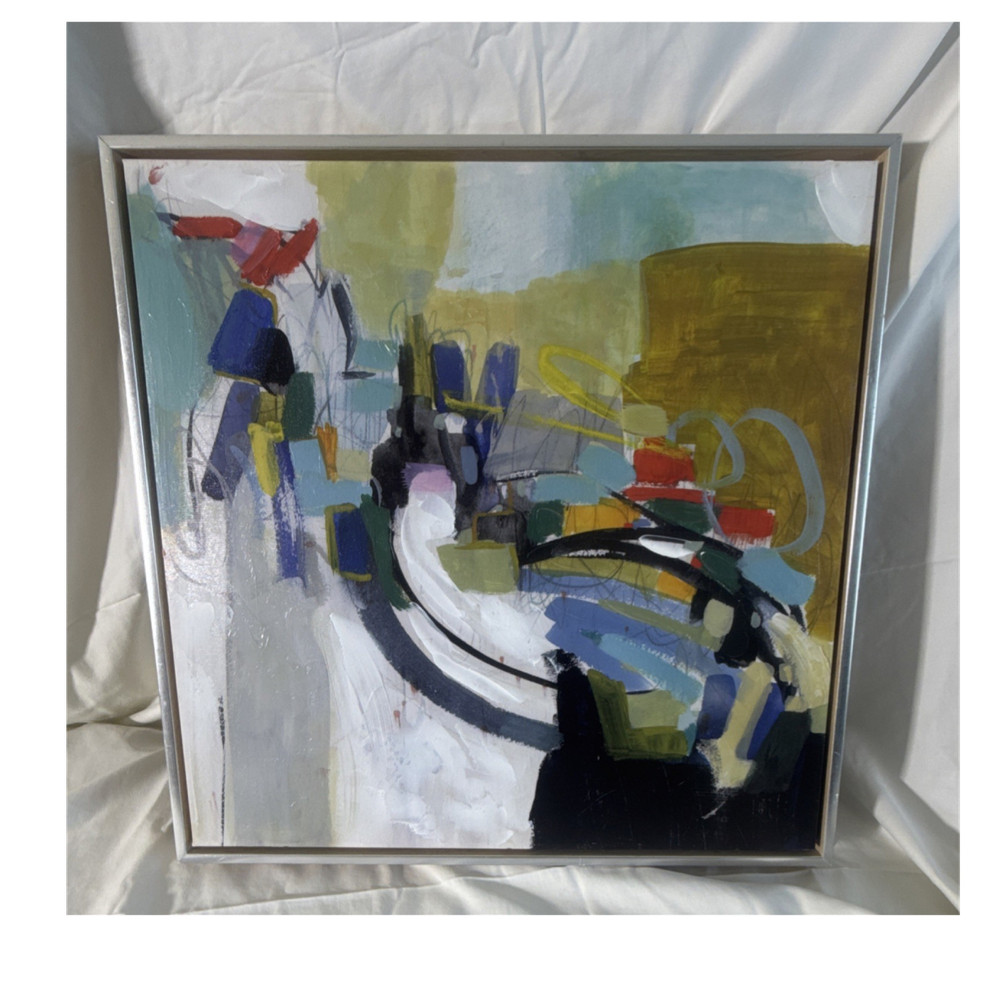 Framed Abstract Contemporary Painting Wall Art - Single Piece
