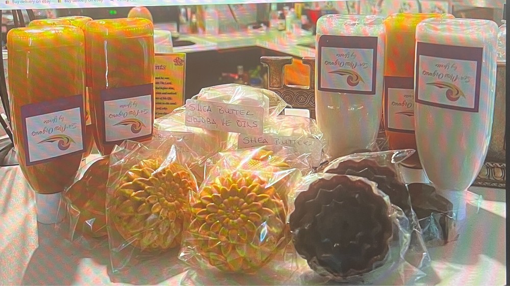 Turmeric and essential oils, Shea Butter, organic soaps 3.5 oz