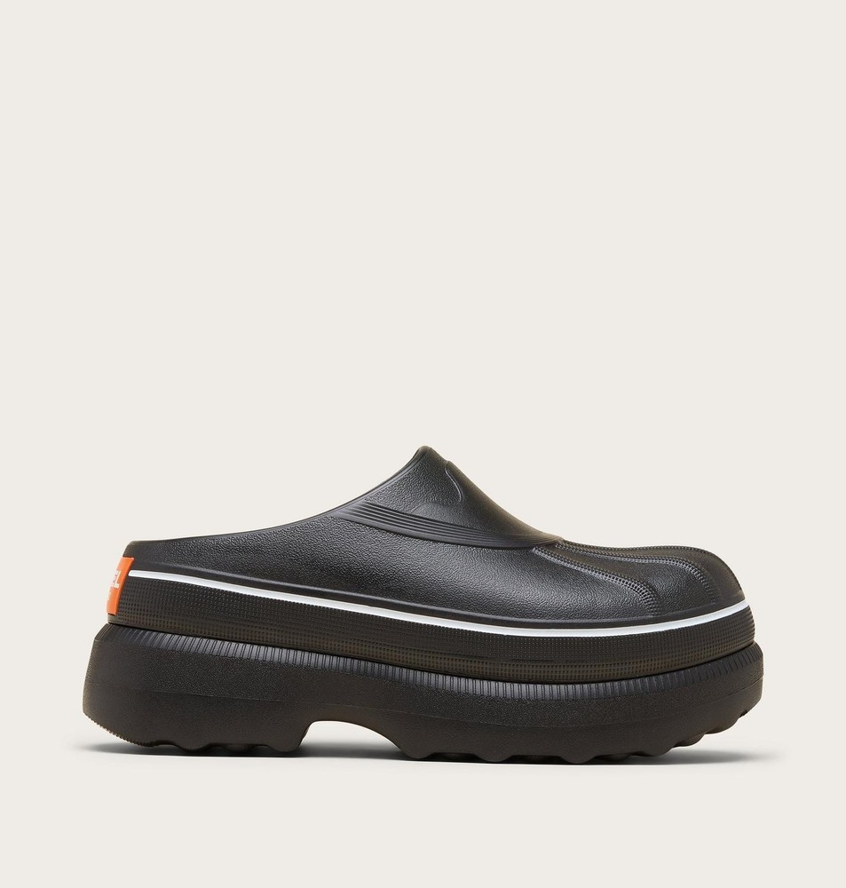 SOREL Caribou™ Clog Women's Shoe, Black, Optimized Orange, Medium, Authentic