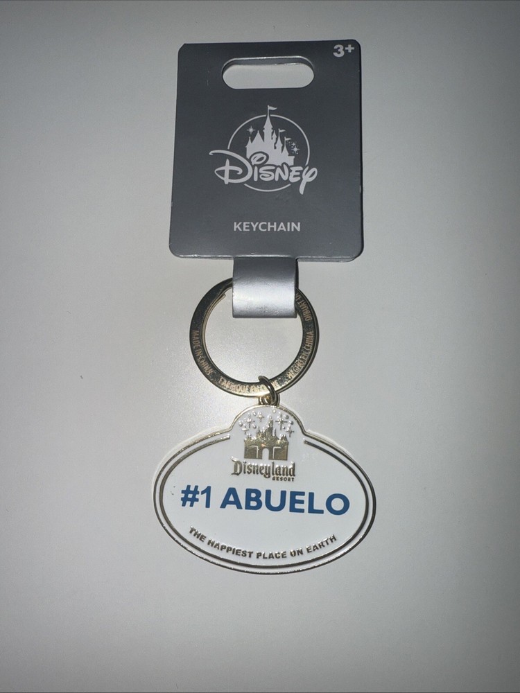 2024 Disney Parks WDW Cast Member Name Tag Keychain Charm - Abuelo New-image