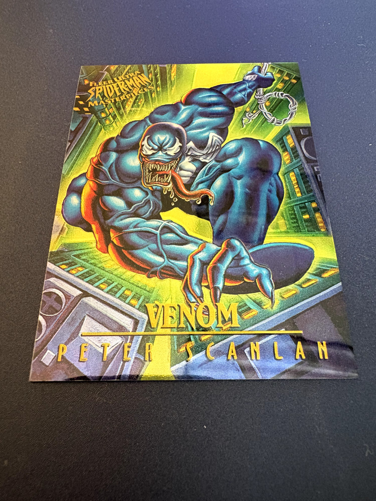 1995 Fleer Ultra Spider-Man Masterpieces Limited Edition VENOM #9 Peter Scanlan