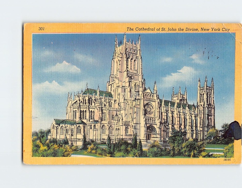 Postcard The Cathedral Of St John The Divine NYC NY USA