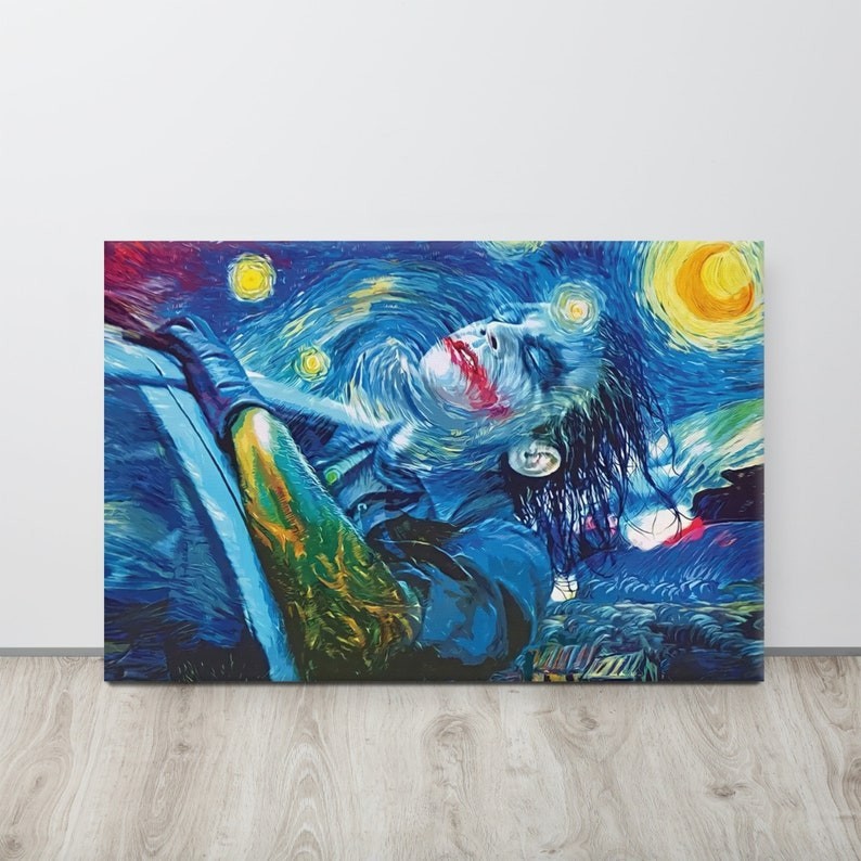 Joker Starry Night Poster No Frame, Wall Decor, High Quality Poster