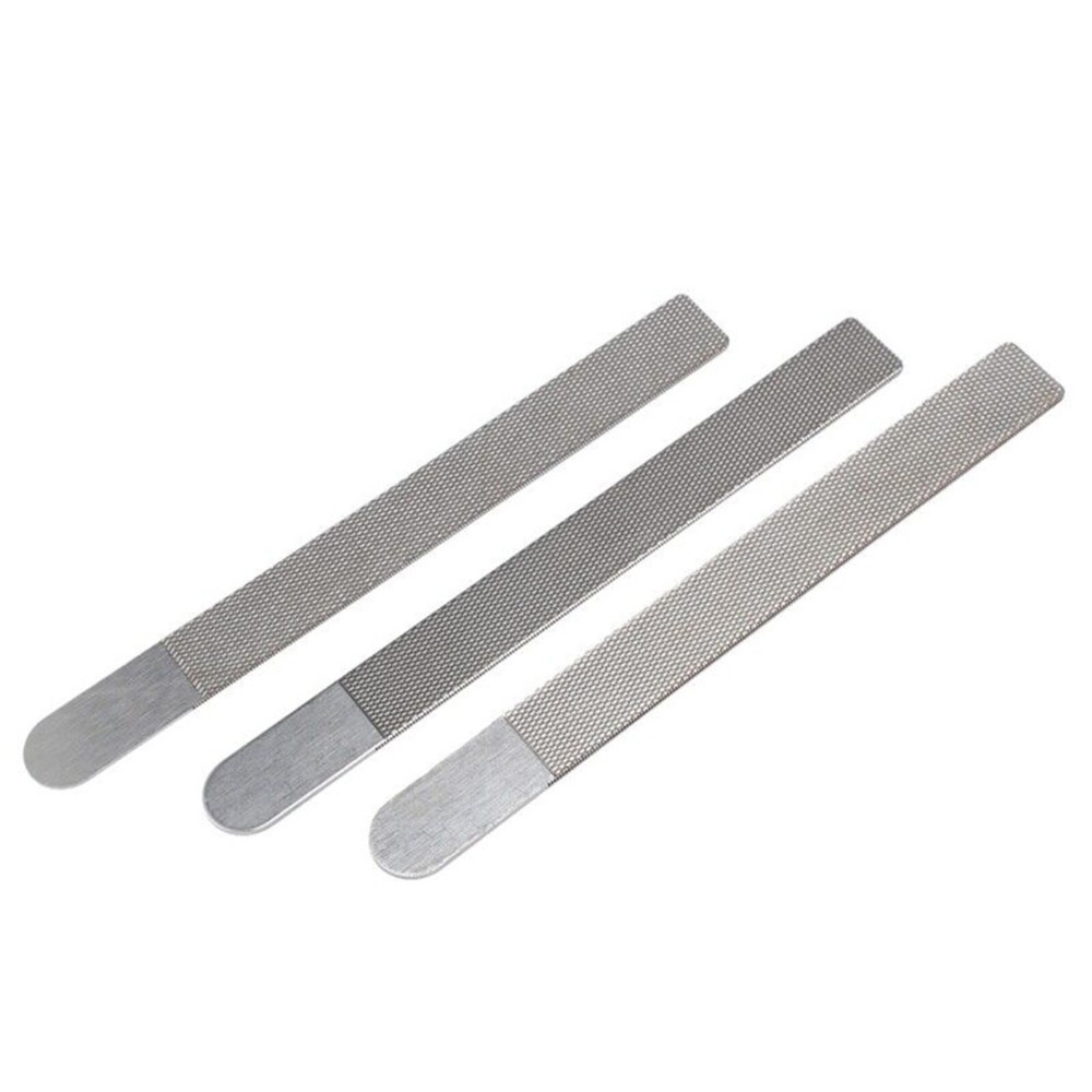 3Pcs Stainless Steel Long Handle Guitar File Tool Luthier Repairing Tool Kit