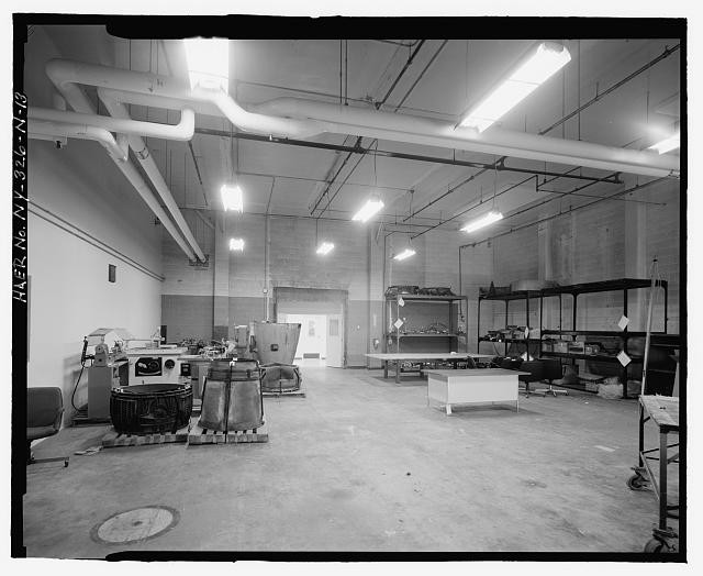 INTERIOR OF SHOP AREA. VIEW TO WEST. - Plattsburgh Air Force Base, General