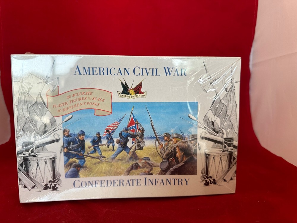 ACCURATE CIVIL WAR CONFEDERATES  ORIGINAL 1ST RUN SEALED 20 FIGURES-image