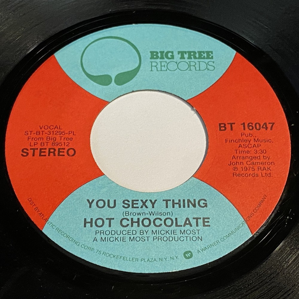 Hot Chocolate: You Sexy Thing / Call The Police 45 - Big Tree - Disco Funk