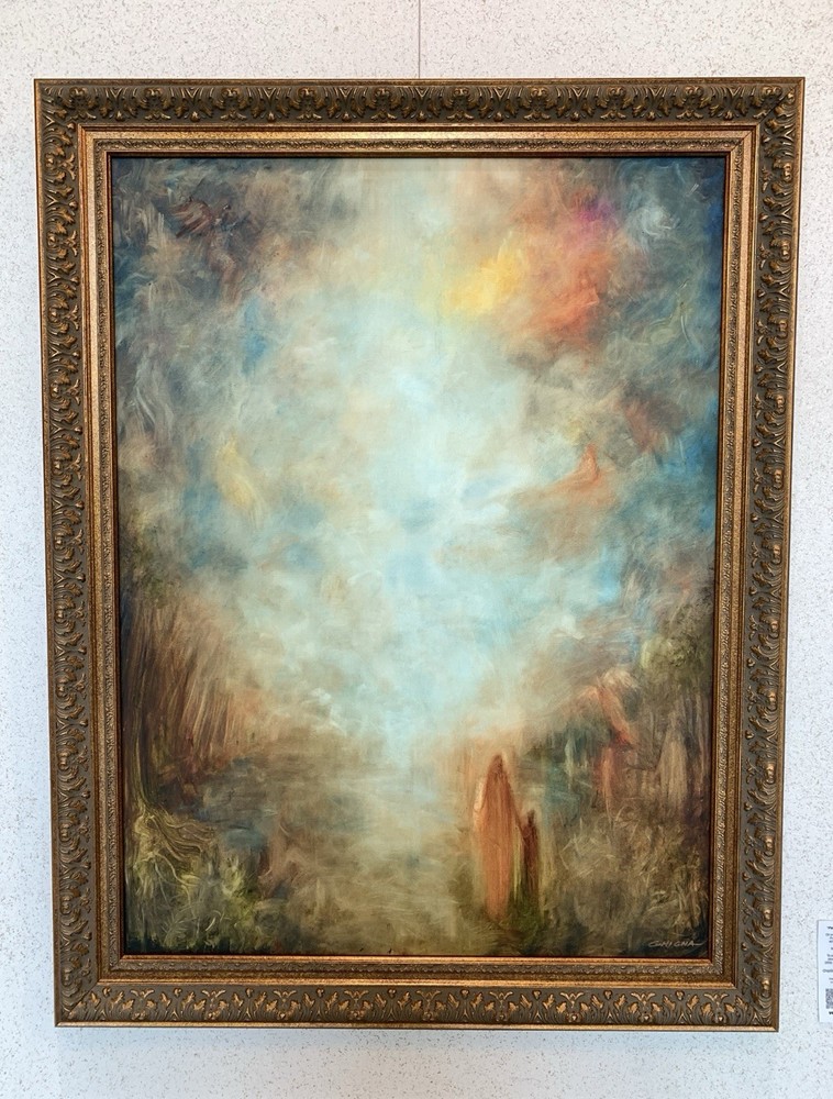 Original Art Custom Framed Oil Painting “Paradise” 40x 30” Canvas by Chip Ghigna