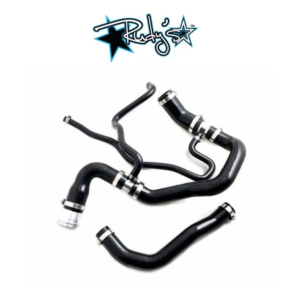 Rudy's Silicone Upper & Lower Coolant Hose Kit For GM 11-16 6.6L Duramax LML