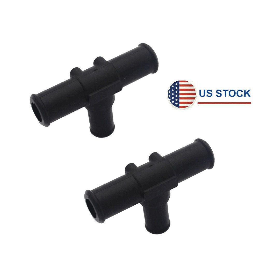 2Pcs Heater Hose Output T Pipe For Toyota Sequoia Sienna Lexus LX470 87248-60460