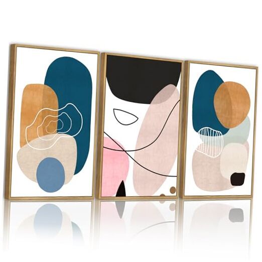 Framed Wall Art Color Blocks Artwork 11