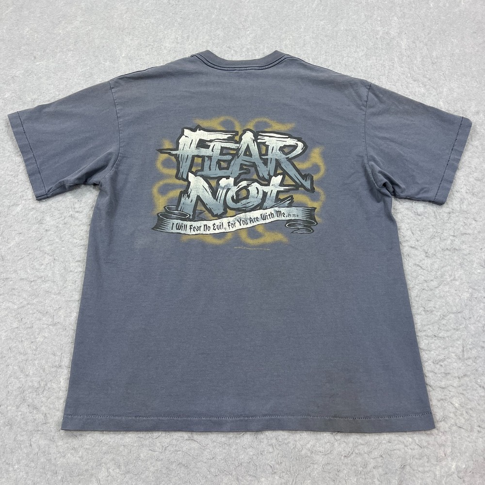 VTG Fear Not Shirt Mens XL Witness Wear Grunge USA Made Single Stitch Christian