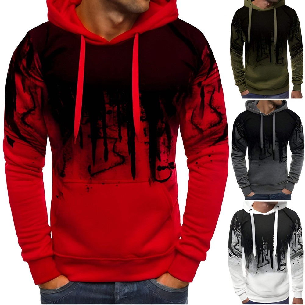 Customizable Letter Print Hoodie for Unique Style - Cozy Polyester Fabric, Perfe