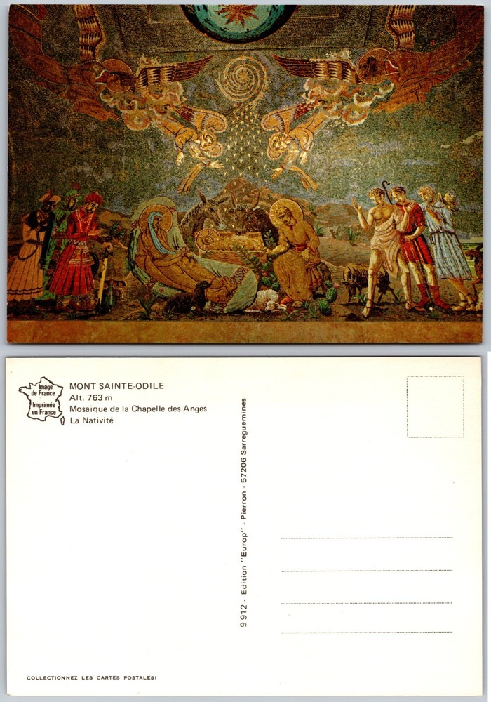 Continental Mont Sainte Odile Nativity Postcard