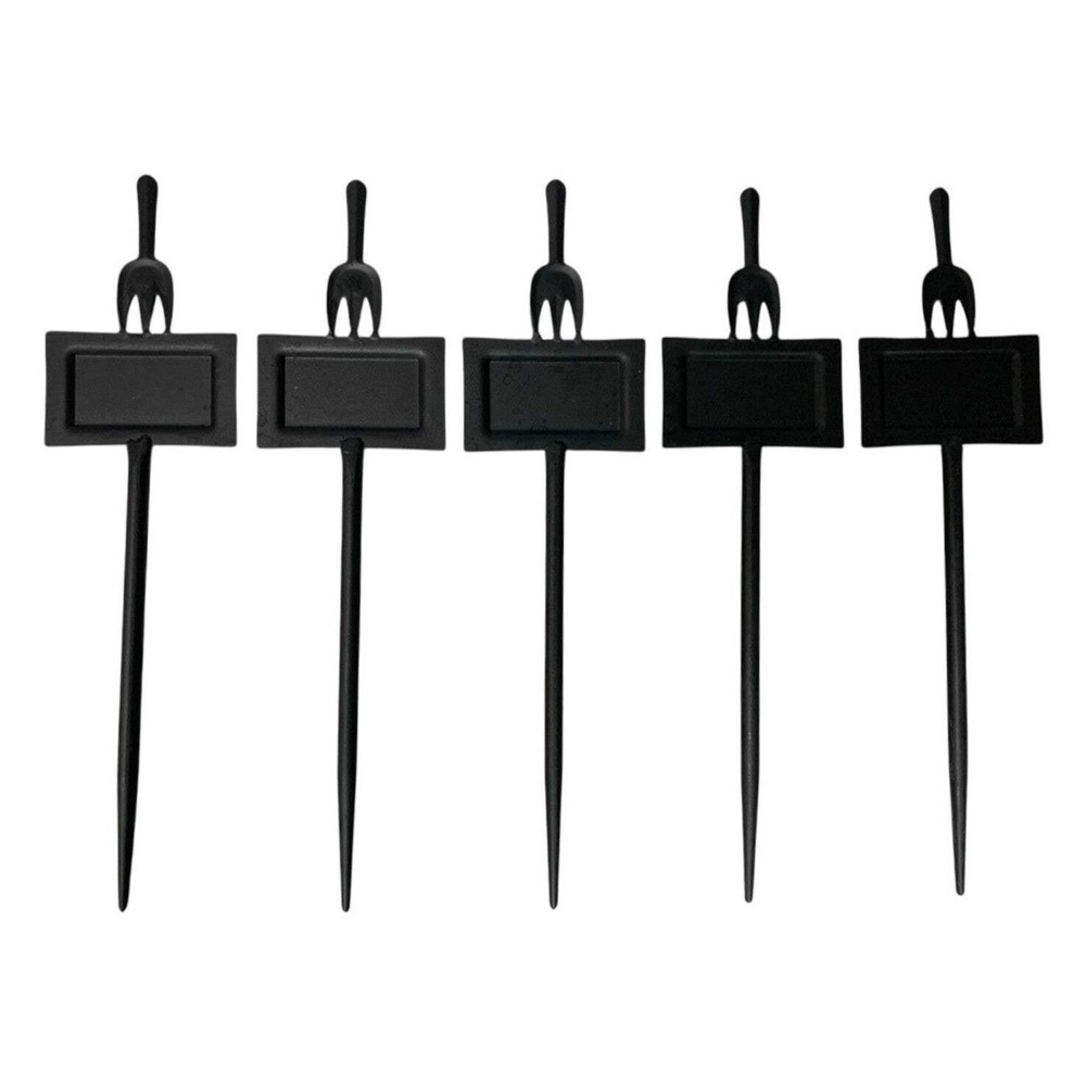 25931 - Set of 5 Rustic Metal Plant Markers 10