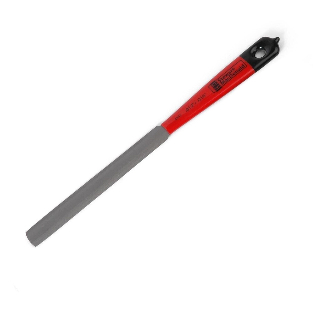 StewMac Double-Edge Nut Slotting File, 0.012