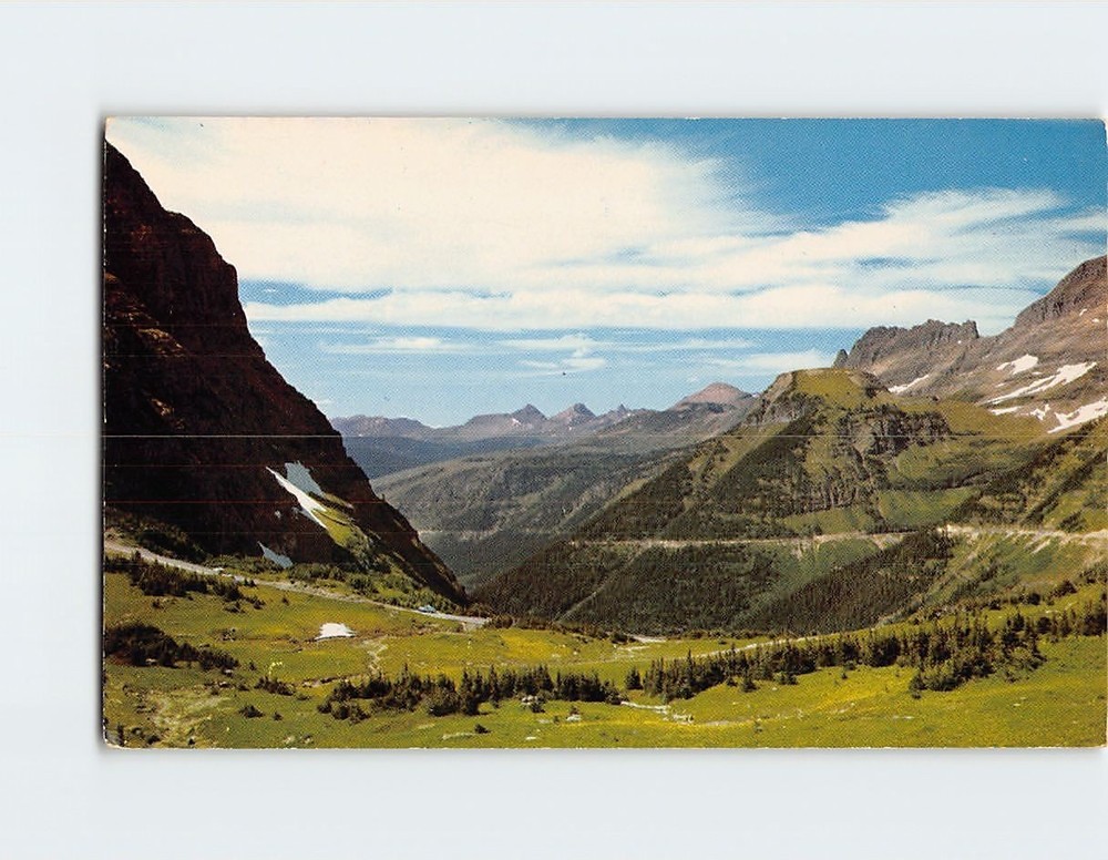 Postcard Going-to-the-Sun Highway Glacier National Park Montana USA
