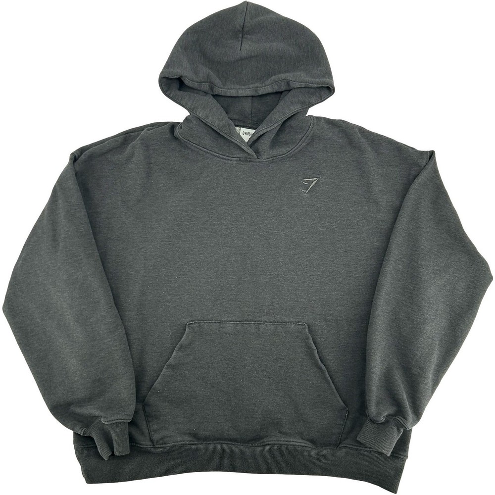 Women's Charcoal Grey Gymshark Sweats Day Oversized Fit Hoodie Sweatshirt Sz M