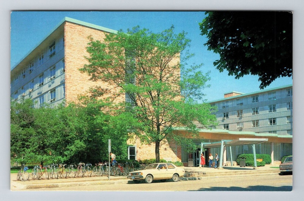 Iowa City IA-Iowa, Burge Residence Hall, University, Vintage Postcard