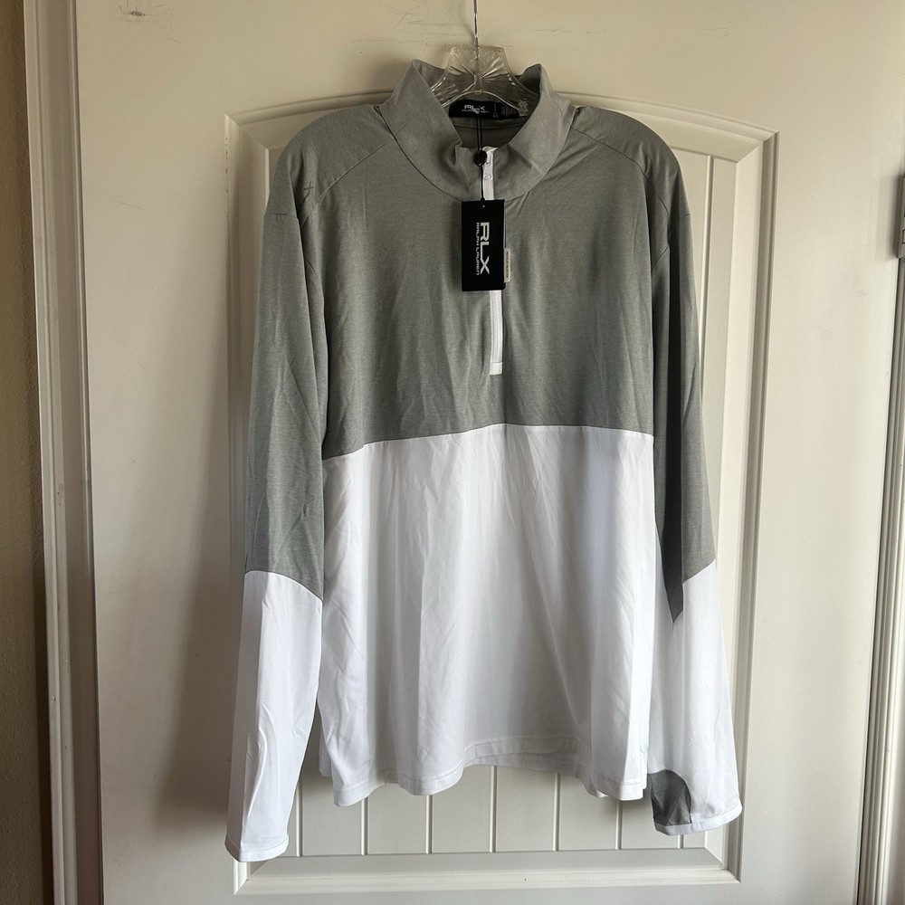 RLX Ralph Lauren 1/4 Zip Pullover Men Size Extra Large Sz XL Performance Stretch