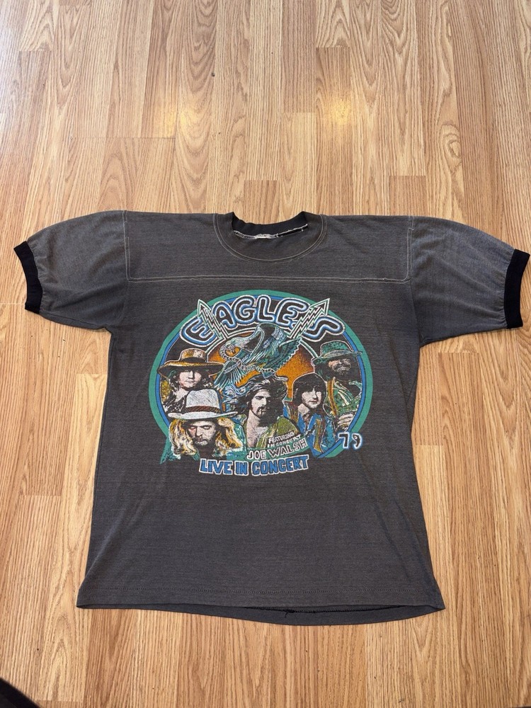 Vintage Eagles Live In Concert 1979 Tour Fader Band Single Stitch Rare Shirt