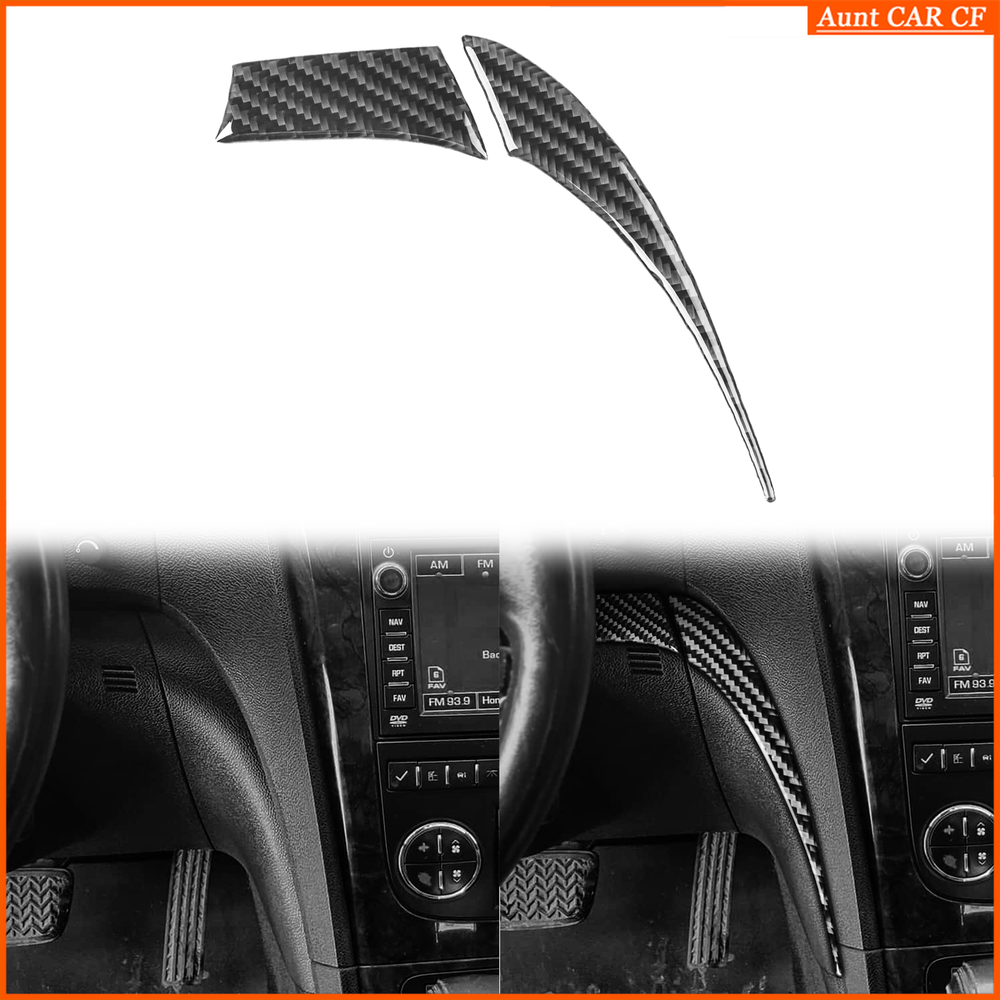 GMC Acadia 2007-2012 Real Carbon Fiber Driver Side Dashboard Trim Strip
