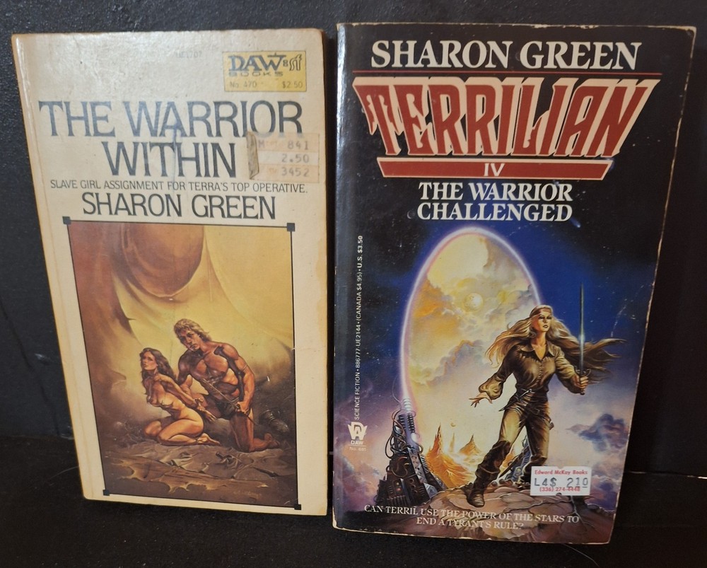 Lot of 2 Terrillian Fantasy Novels by Sharon Green pbs The Warrior Within