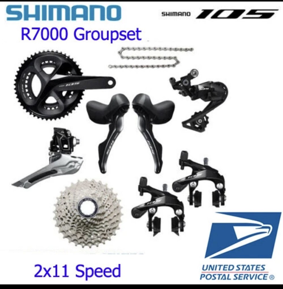 Shimano 105 Di2 R7150 Groupset 2x12-Speed - 172.5mm Compact Crank - NEW TAKEOFF