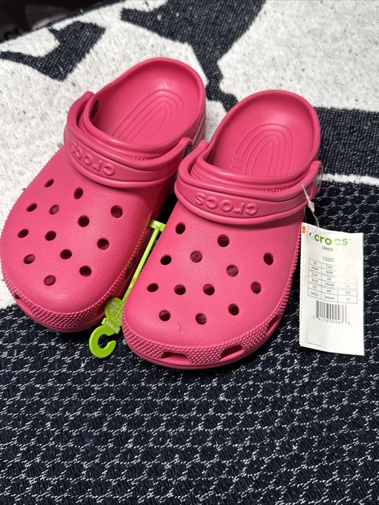 Crocs Hot Pink 8 Women’s 6 Men’s Fast Shipping