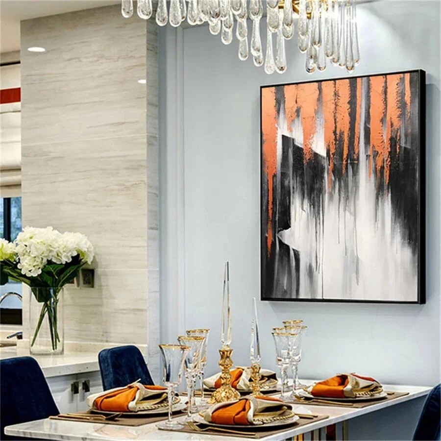 Hand-Painted Abstract Painting Canvas Oil Paintings Professional Painter Makes