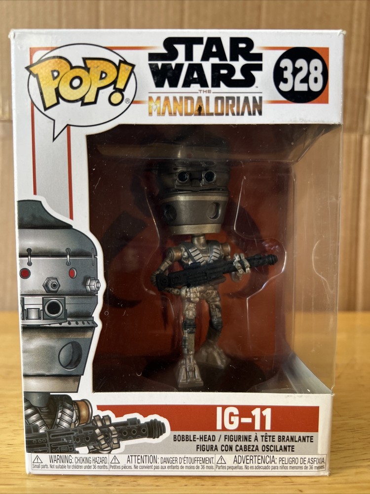 Funko Pop Star Wars The Mandalorian #328 IG-11 Used Minor Box Damage