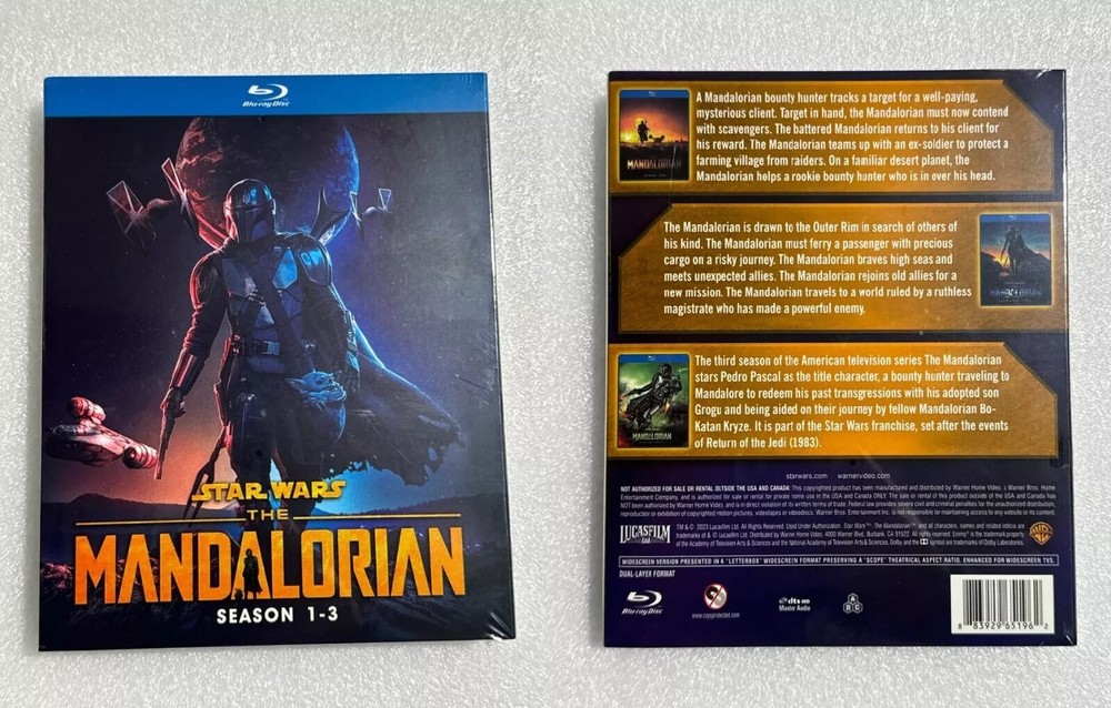 Star Wars The Mandalorian Complete Seasons 1-3 Blu-ray with Free Shipping